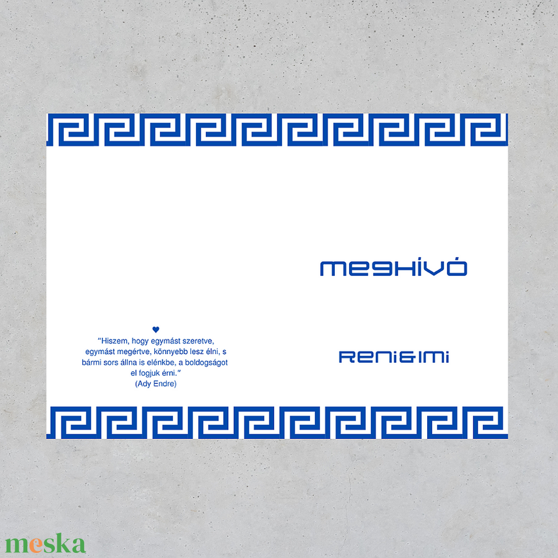 Esküvői meghívó görög - esküvő - meghívó & kártya - meghívó - Meska.hu