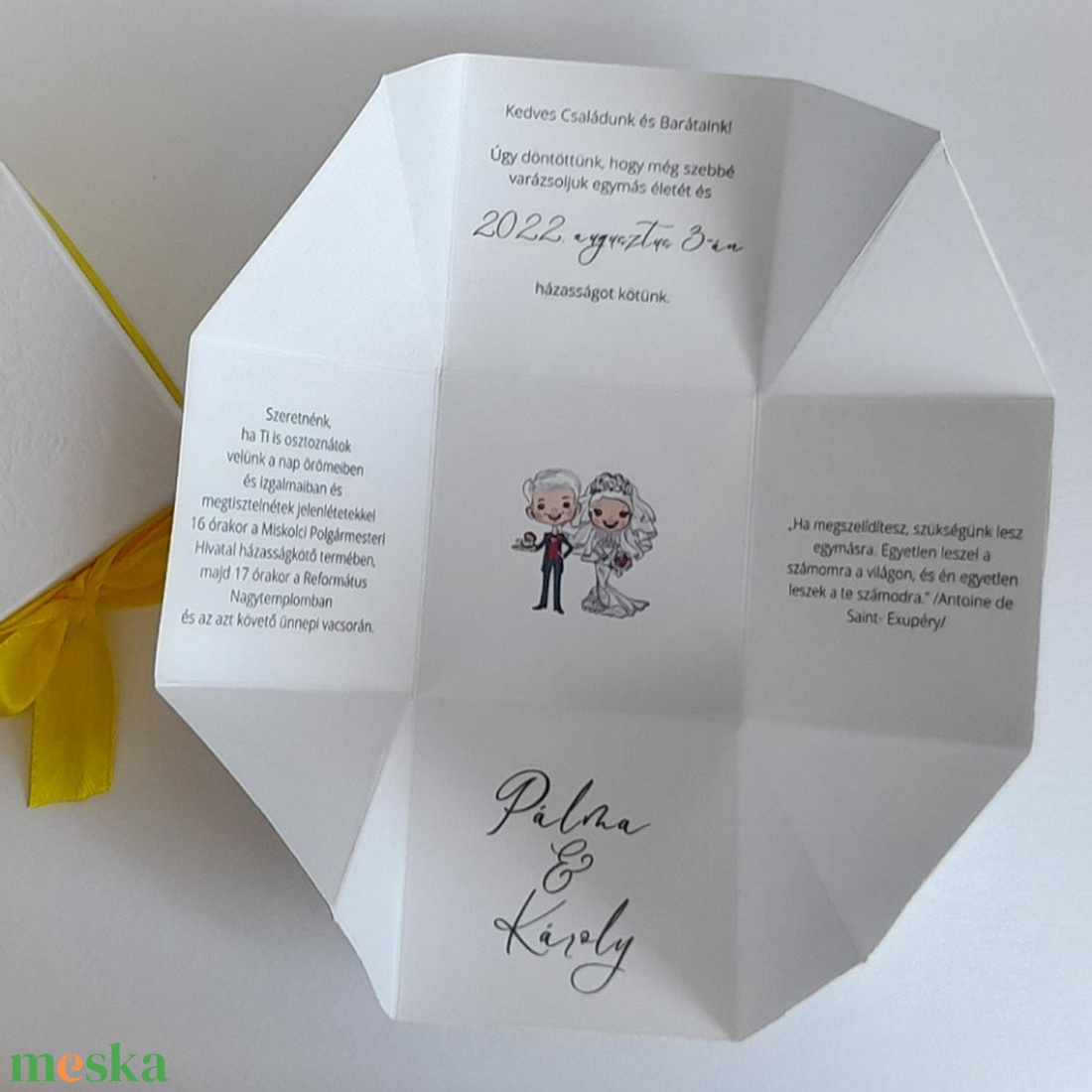 Dobozos esküvői meghívó - esküvő - meghívó & kártya - meghívó - Meska.hu