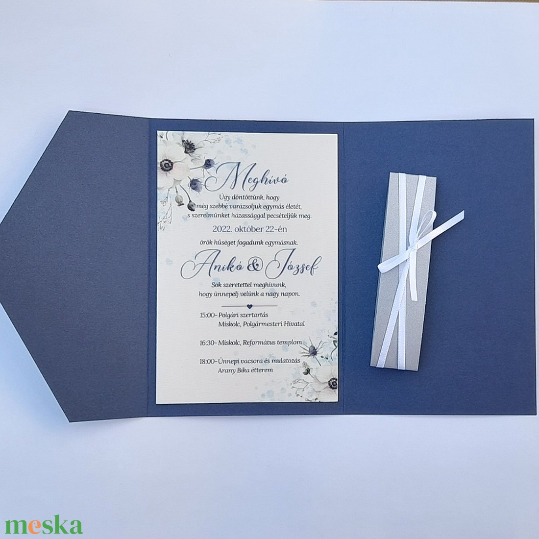 Gyönyörű esküvői meghívó, téli világ - esküvő - meghívó & kártya - meghívó - Meska.hu