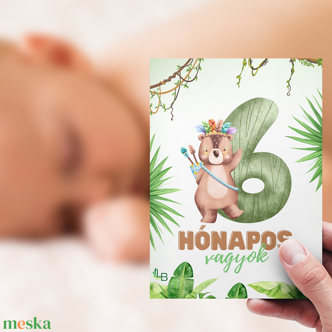 Babakártyák, hónapkártyák, mérföldkő kártyák-jungle - ruha & divat - babaruha & gyerekruha - babafotózási ruha és kellék - Meska.hu