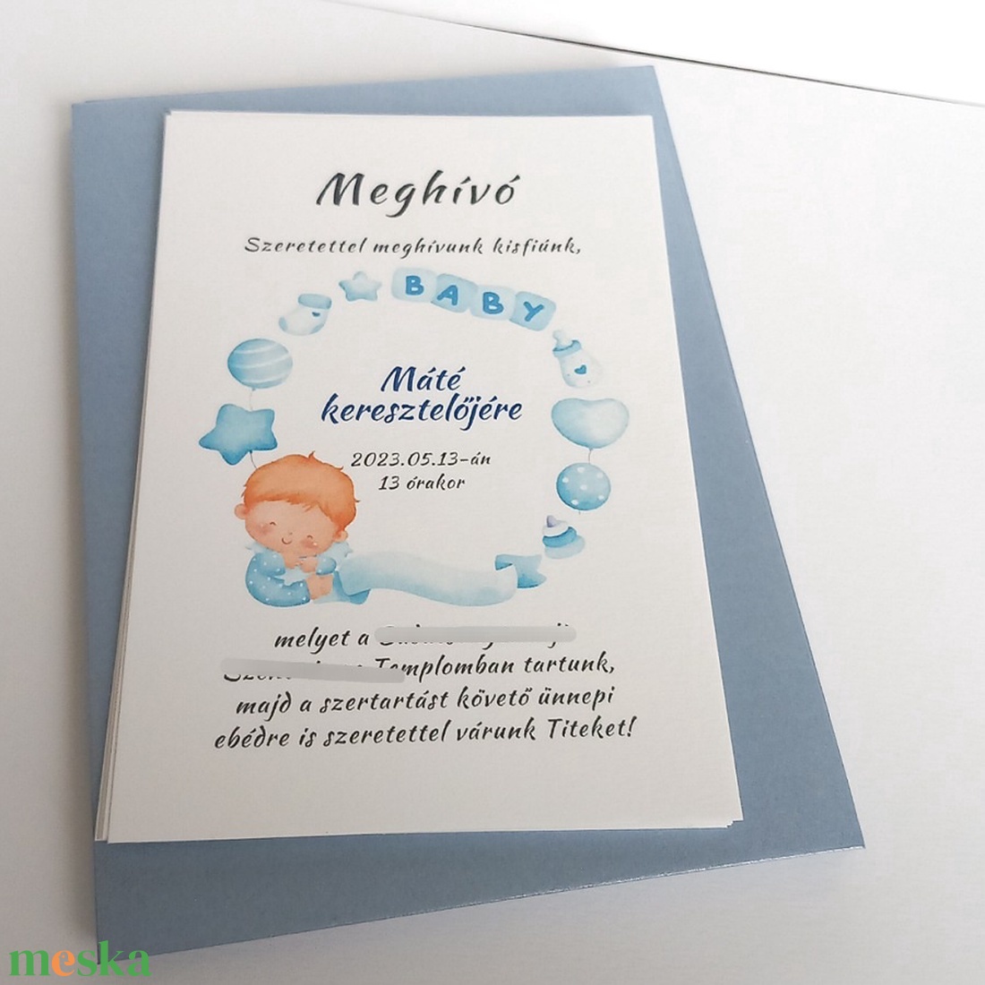 Meghívók keresztelőre, fiús és lányos - otthon & életmód - papír, írószer - ajándékozás kellékei - meghívó - Meska.hu