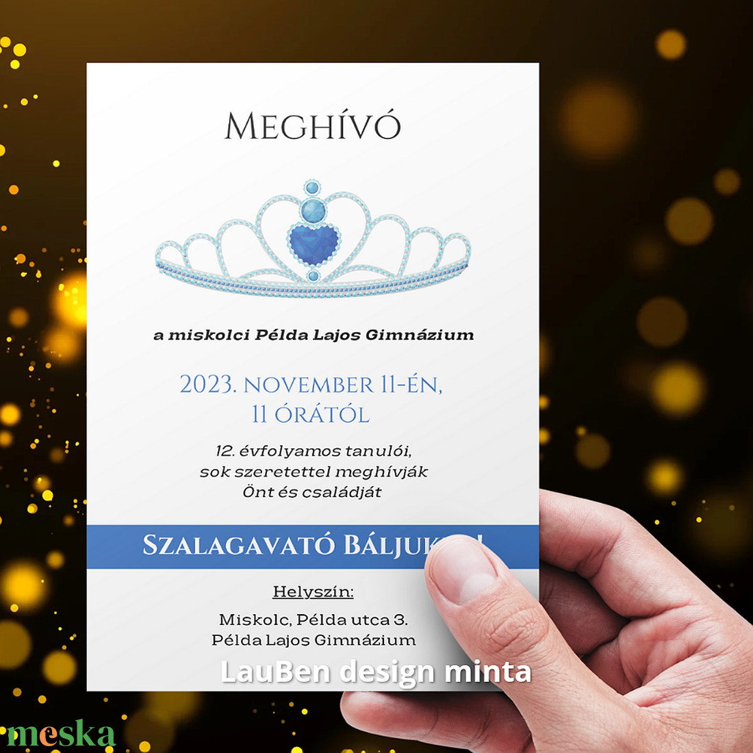 Szalagavató,szalagtűző meghívók - otthon & életmód - papír, írószer - Meska.hu