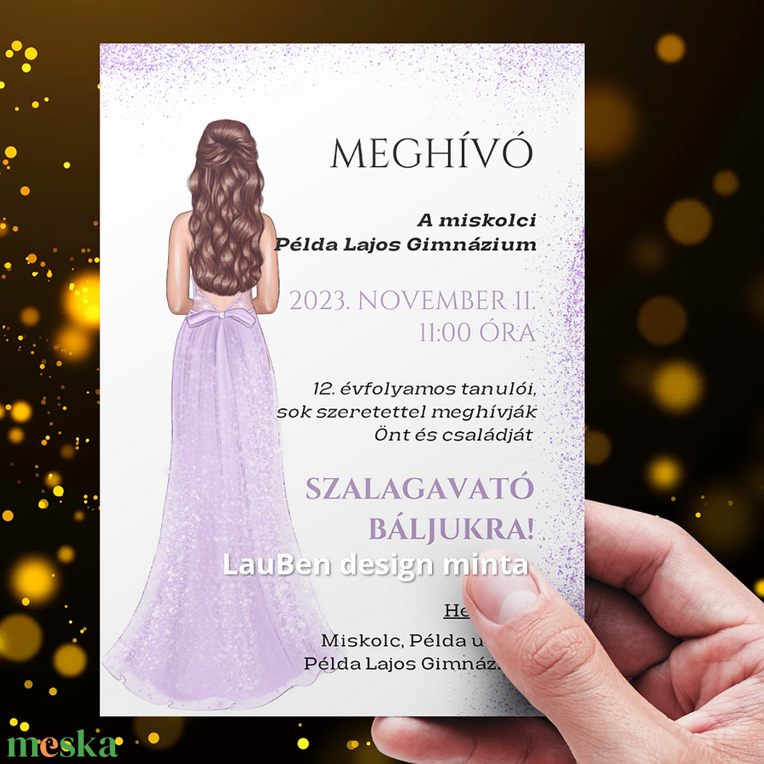 Szalagavató,szalagtűző meghívók személyre szabható - otthon & életmód - papír, írószer - Meska.hu