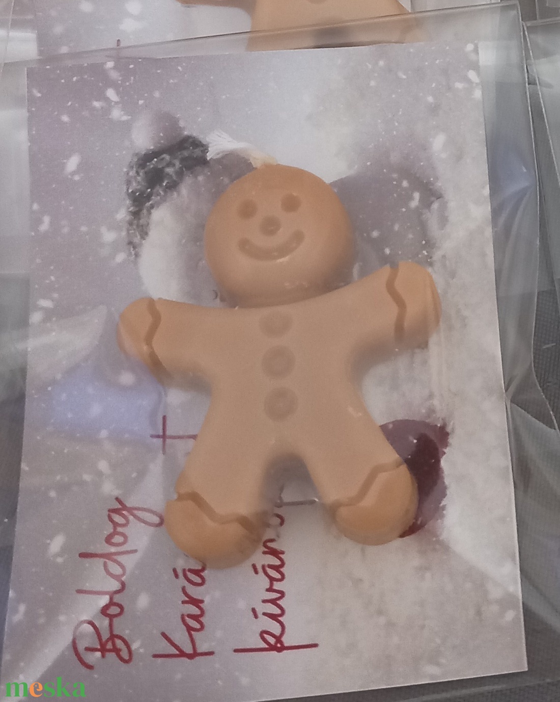 Karácsonyi, mini, illatos szójaviasz gyertya, mézi forma - karácsony - karácsonyi lakásdekoráció - karácsonyi illatgyertya, mécses - Meska.hu