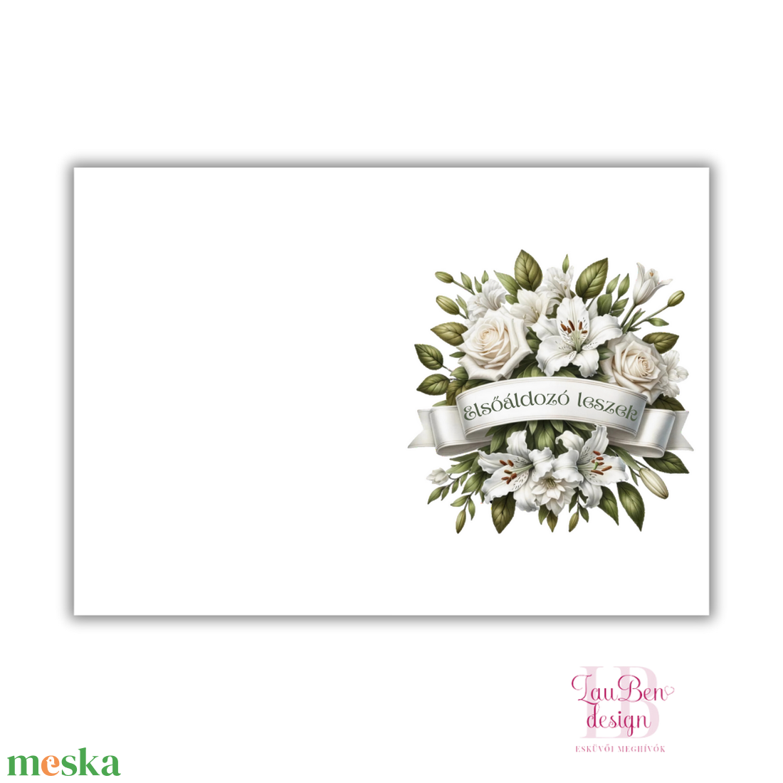 Elsőáldozási meghívó, keresztelési meghívó 3 - otthon & életmód - papír, írószer - ajándékozás kellékei - meghívó - Meska.hu