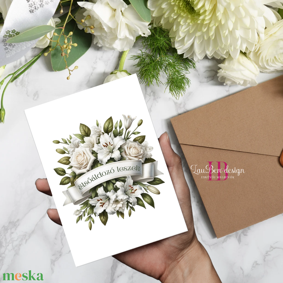 Elsőáldozási meghívó, keresztelési meghívó 3 - otthon & életmód - papír, írószer - ajándékozás kellékei - meghívó - Meska.hu
