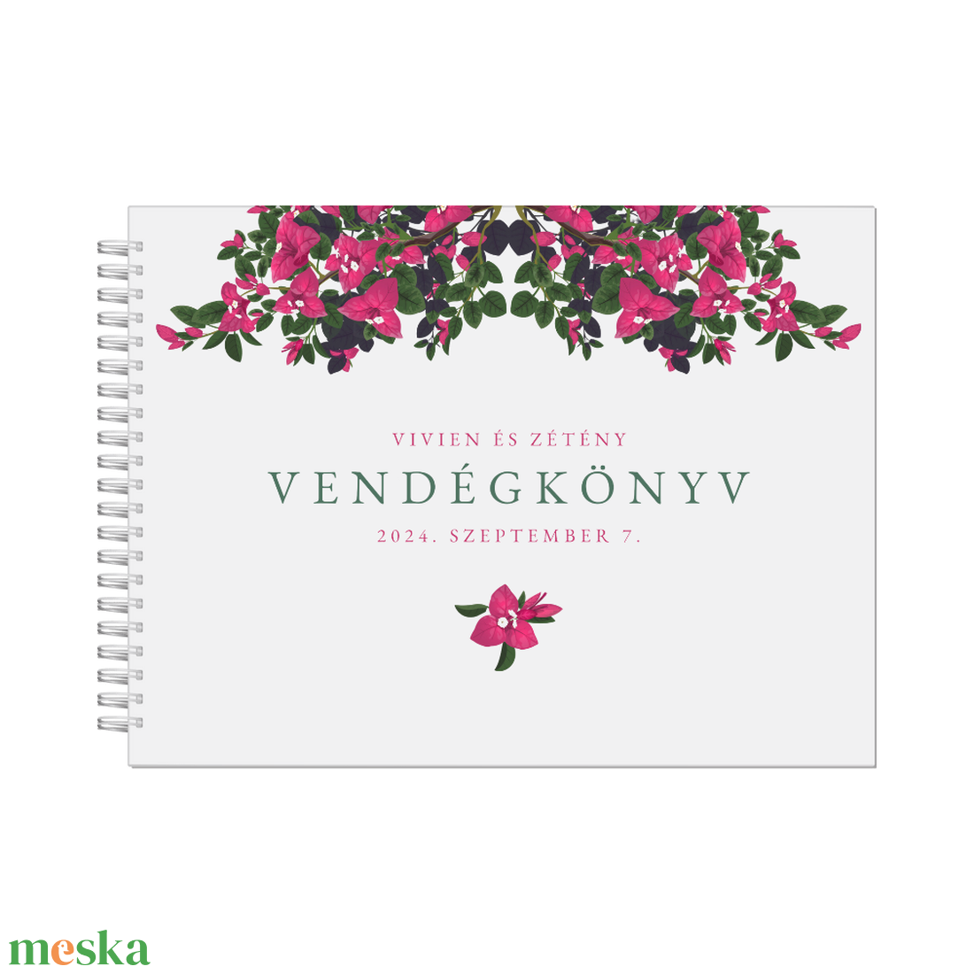 Esküvői vendégfüzet, murvafürtös 3 - esküvő - emlék & ajándék - vendégkönyv - Meska.hu