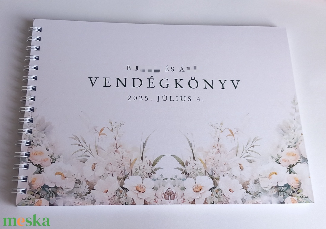 Esküvői vendégkönyv-pasztell - esküvő - emlék & ajándék - vendégkönyv - Meska.hu