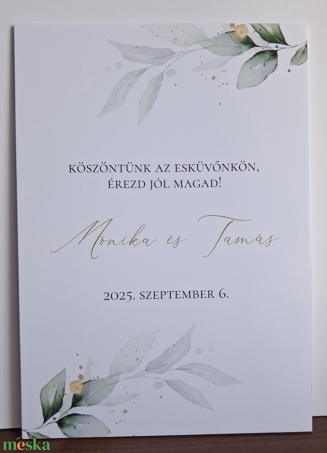 Esküvői köszöntő poszter vagy köszöntő tábla - esküvő - meghívó & kártya - meghívó - Meska.hu