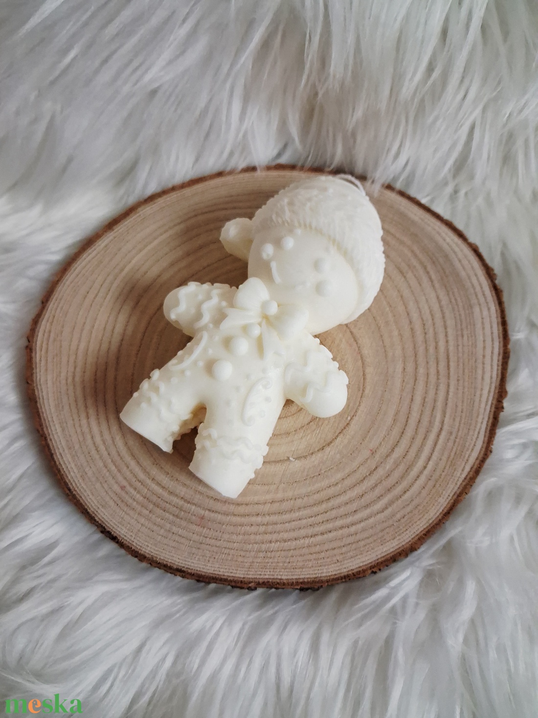 óriás Mézi Karácsonyi Különleges Szójaviasz Gyertya - karácsony - karácsonyi lakásdekoráció - karácsonyi illatgyertya, mécses - Meska.hu