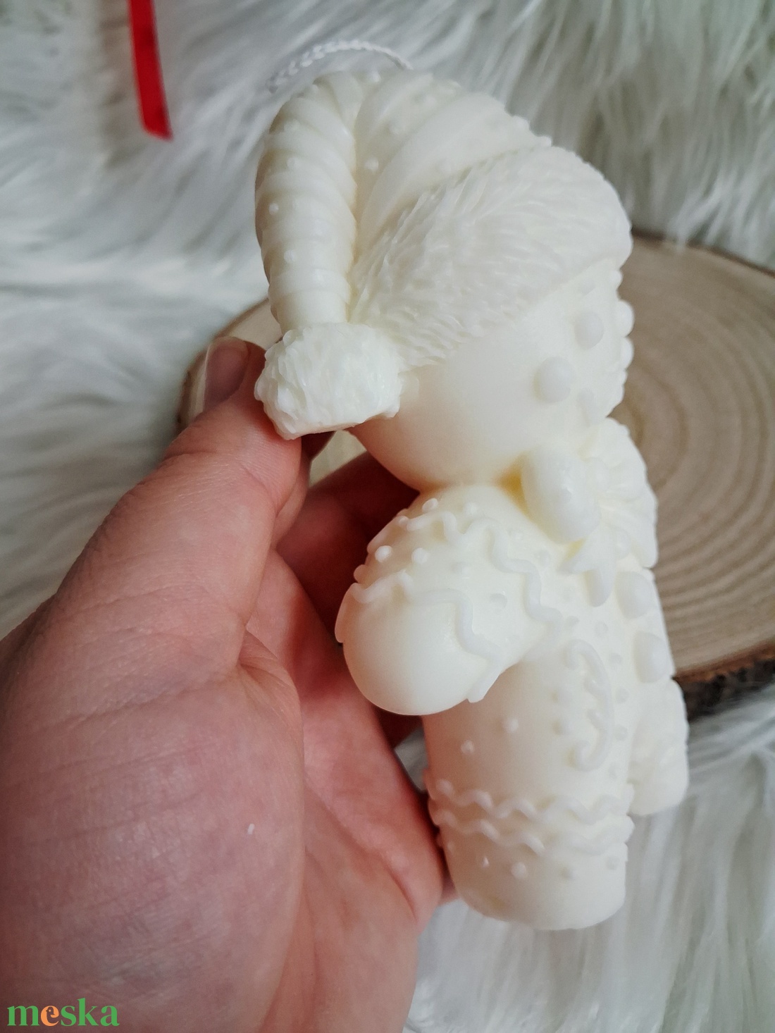 óriás Mézi Karácsonyi Különleges Szójaviasz Gyertya - karácsony - karácsonyi lakásdekoráció - karácsonyi illatgyertya, mécses - Meska.hu