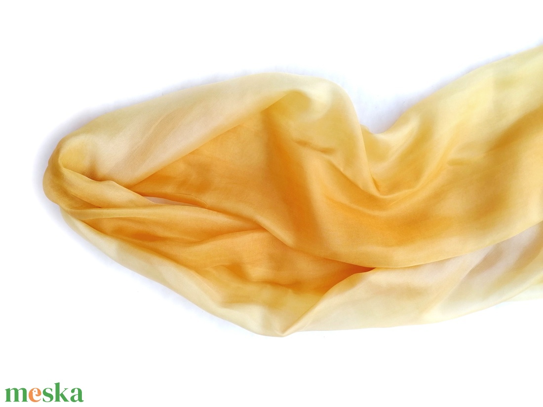 beige átmenet selyemsál - ruha & divat - sál, sapka, kendő - sál - Meska.hu