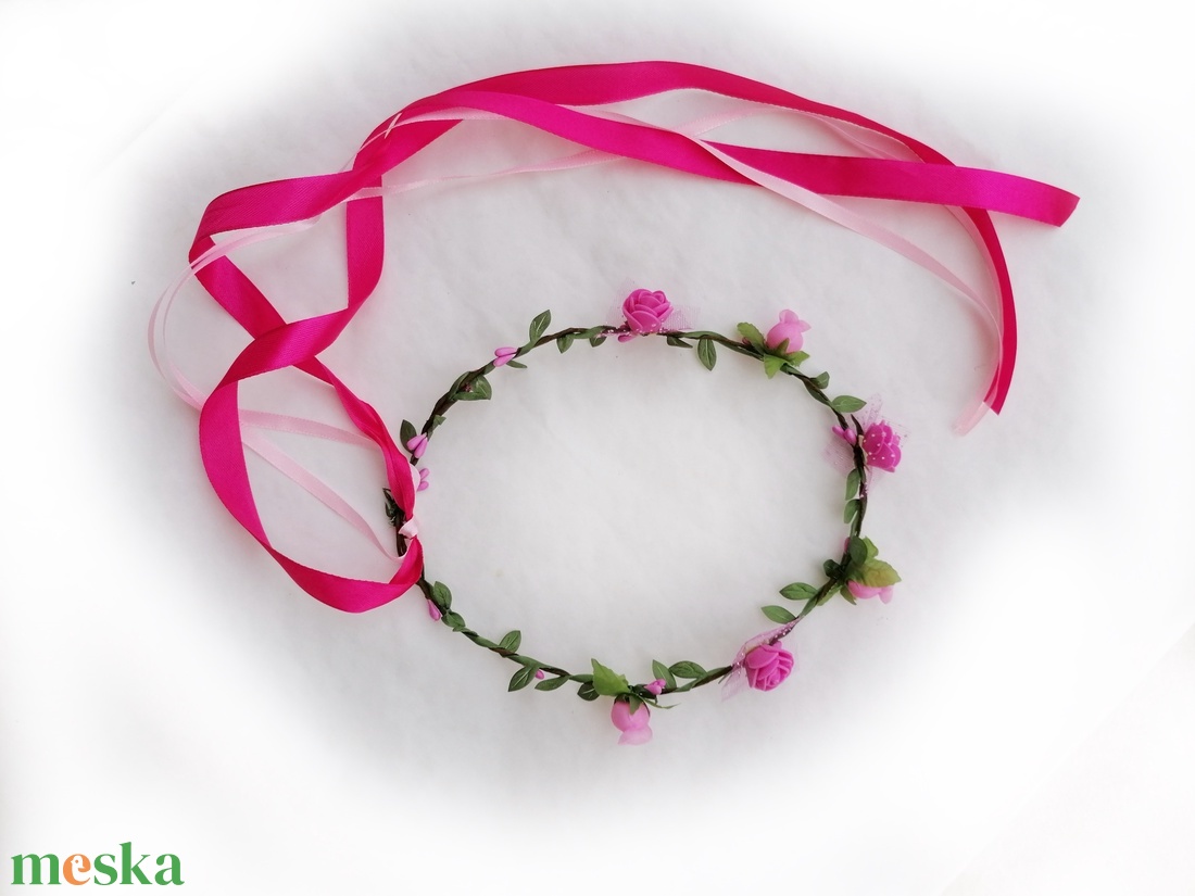 Koszorú, hajdísz - pink - ruha & divat - hajdísz & hajcsat - hajráf & hajpánt - Meska.hu Koszorú, hajdísz - pink - ruha & divat - hajdísz & hajcsat - hajráf & hajpánt - Meska.hu