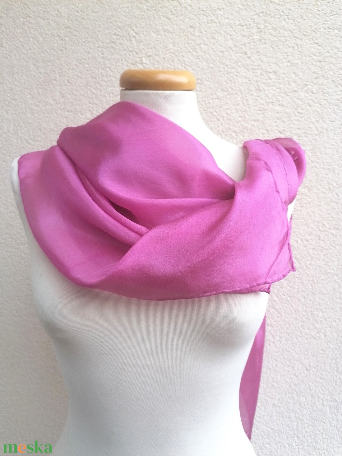 orchidea selyemkendő 90x90 - ruha & divat - sál, sapka, kendő - kendő - Meska.hu