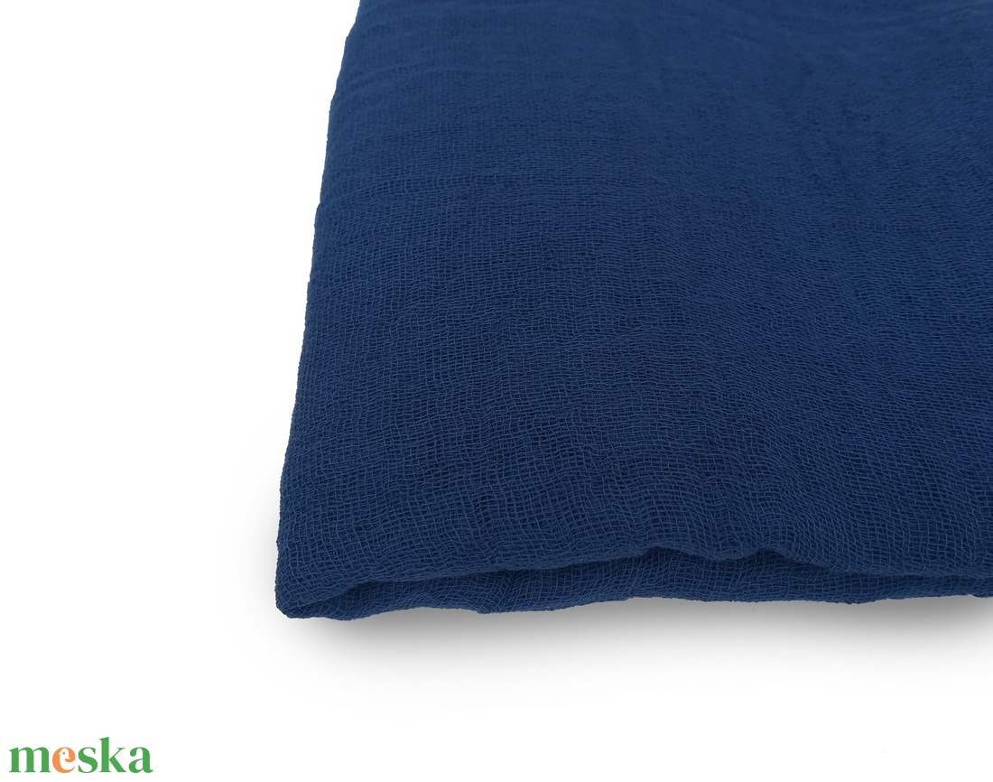 sötétkék   nagy géz-sál férfiaknak is - ruha & divat - sál, sapka, kendő - sál - Meska.hu