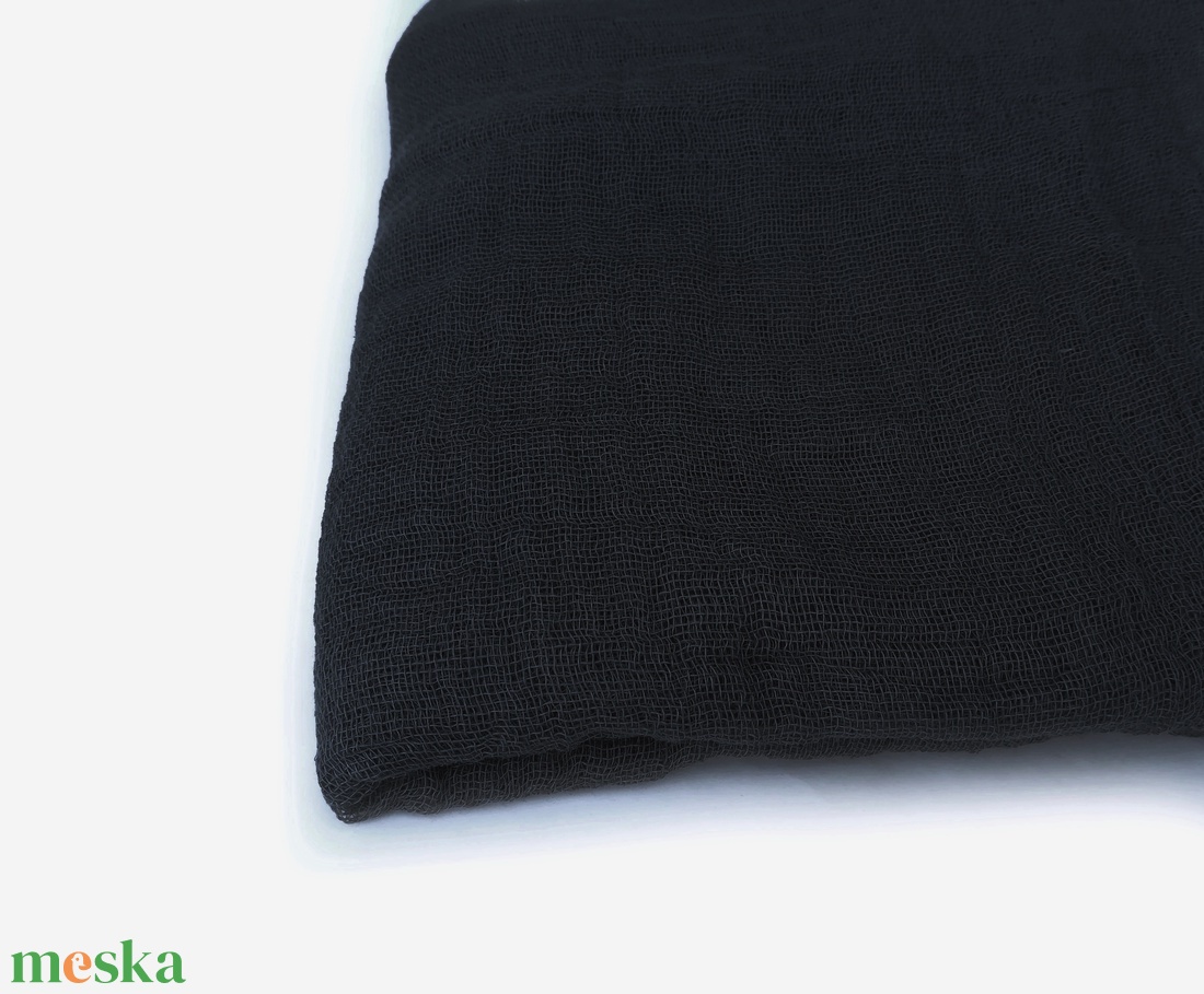 antracit   nagy géz-sál férfiaknak is - ruha & divat - sál, sapka, kendő - sál - Meska.hu