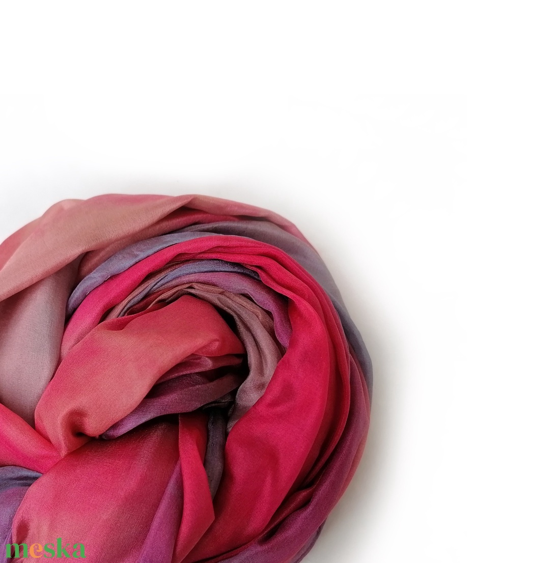 szeder és áfonya selyemsál STÓLA méretben - ruha & divat - sál, sapka, kendő - sál - Meska.hu
