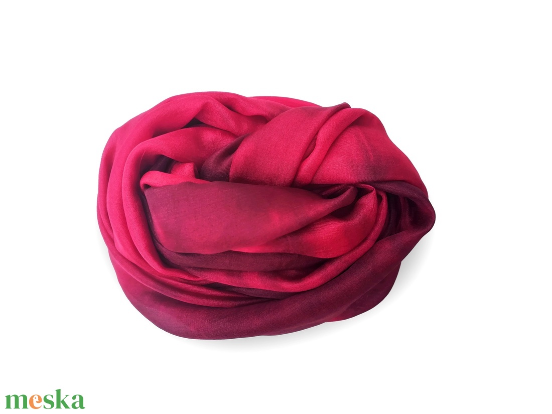 izzik a galagonya selyemsál - ruha & divat - sál, sapka, kendő - sál - Meska.hu