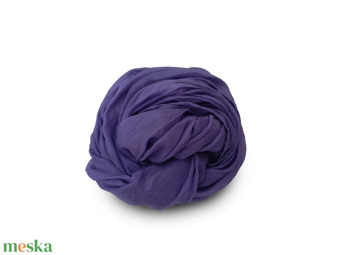 padlizsán selyemsál - ruha & divat - sál, sapka, kendő - sál - Meska.hu