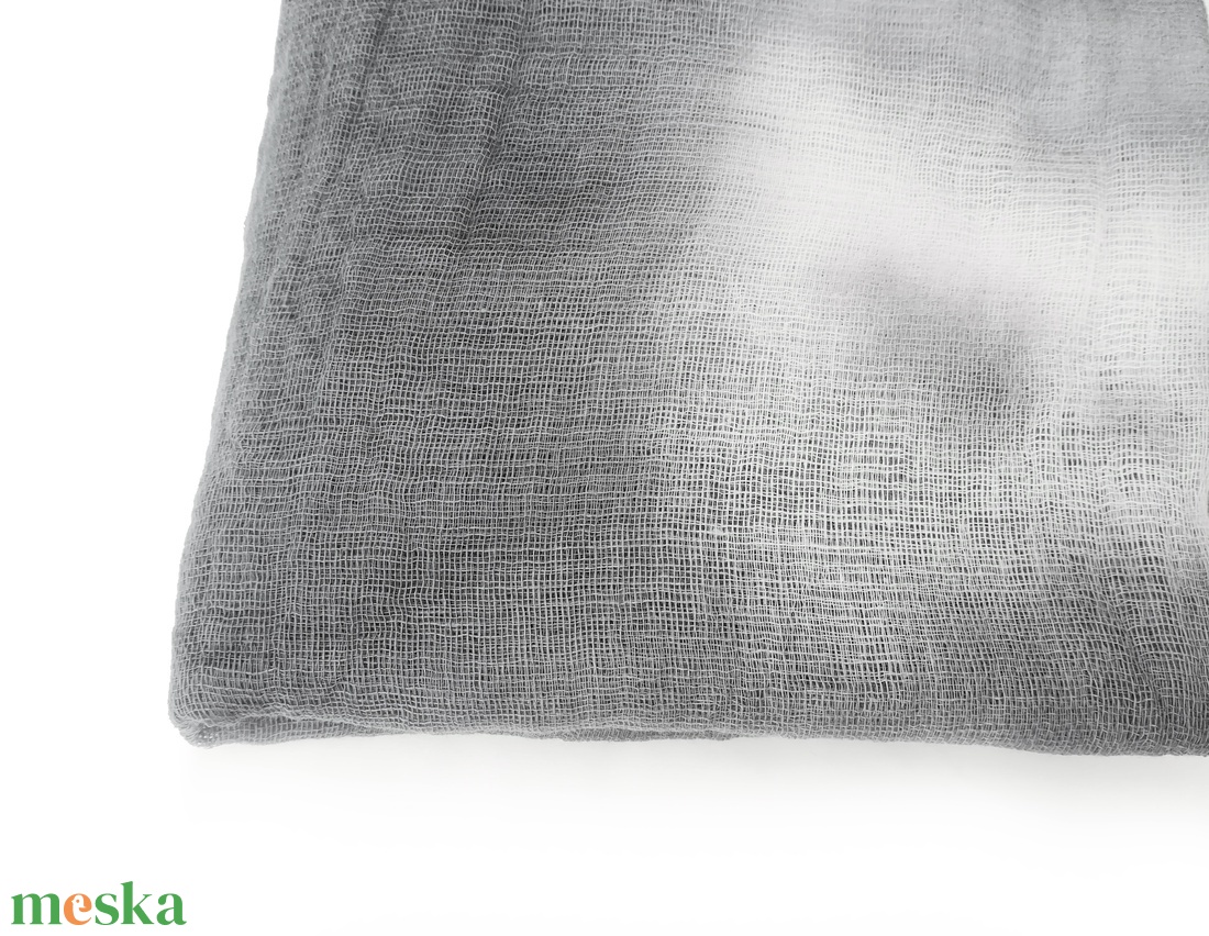 szürke felhők géz-sál - férfiaknak is:-) - ruha & divat - sál, sapka, kendő - sál - Meska.hu