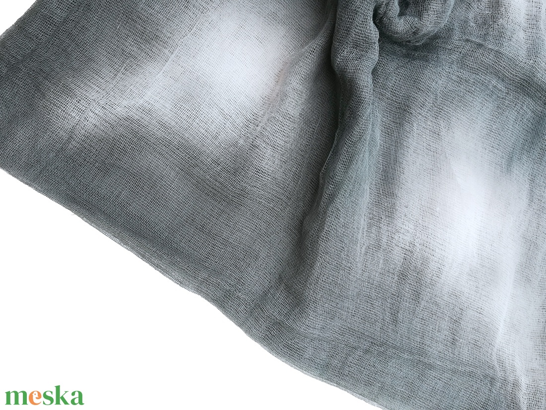 szürke felhők géz-sál - férfiaknak is:-) - ruha & divat - sál, sapka, kendő - sál - Meska.hu