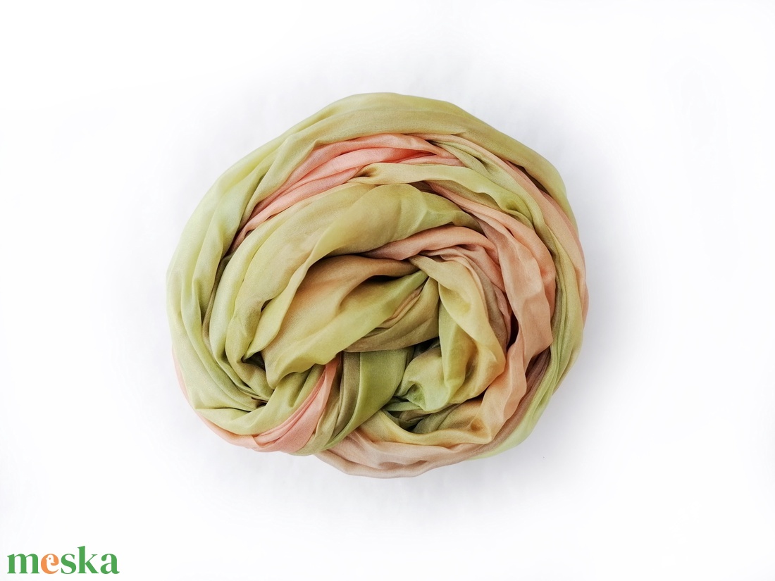 PASZTELL DUETT  selyemsál STÓLA méretben - ruha & divat - sál, sapka, kendő - sál - Meska.hu