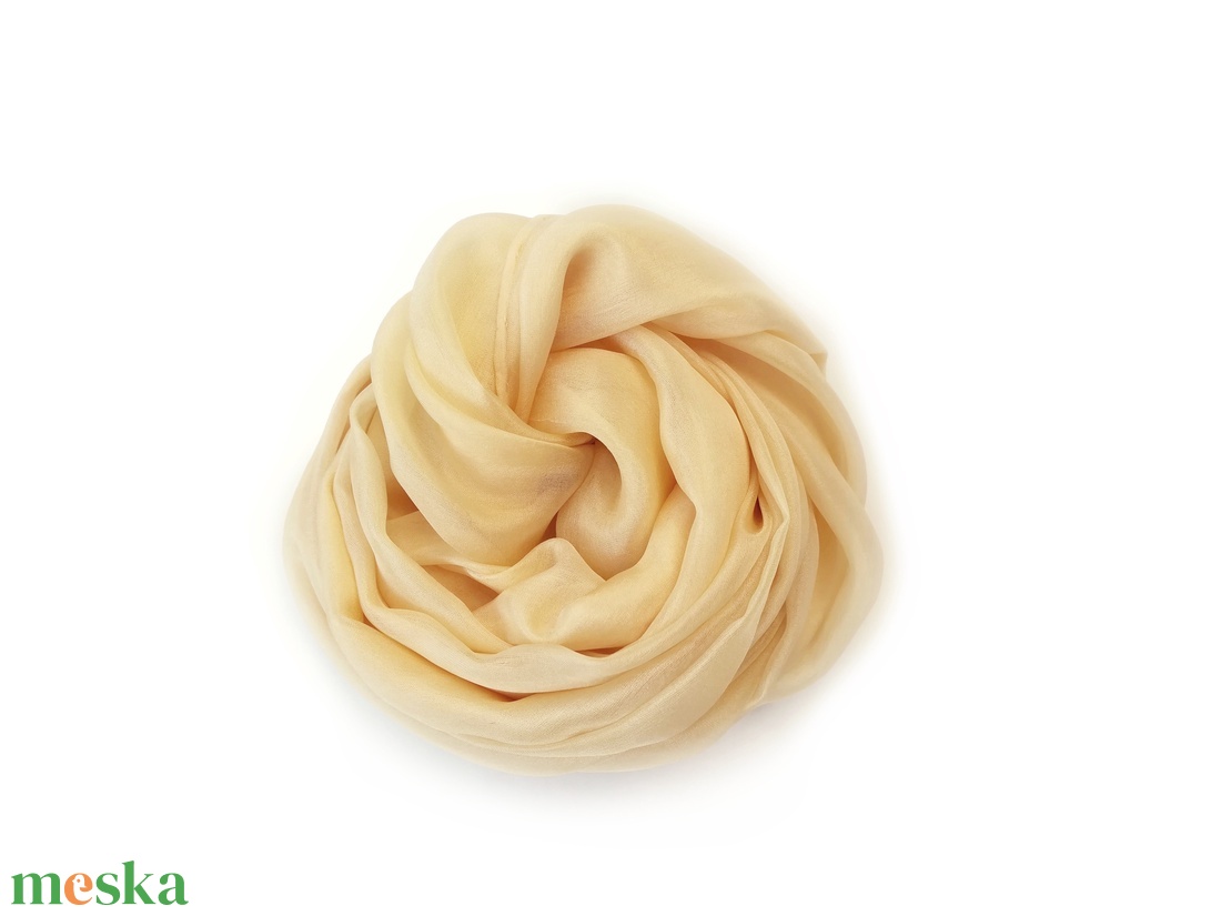 vanília  selyemsál  - ruha & divat - sál, sapka, kendő - sál - Meska.hu