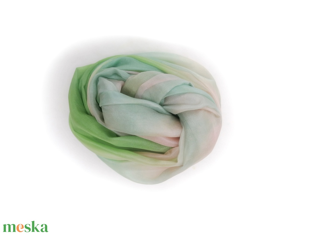 tavaszi szél selyemsál - ruha & divat - sál, sapka, kendő - sál - Meska.hu