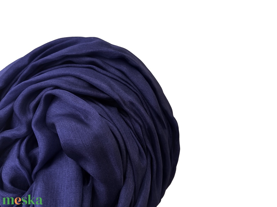 indigó   selyemsál STÓLA méretben - ruha & divat - sál, sapka, kendő - sál - Meska.hu