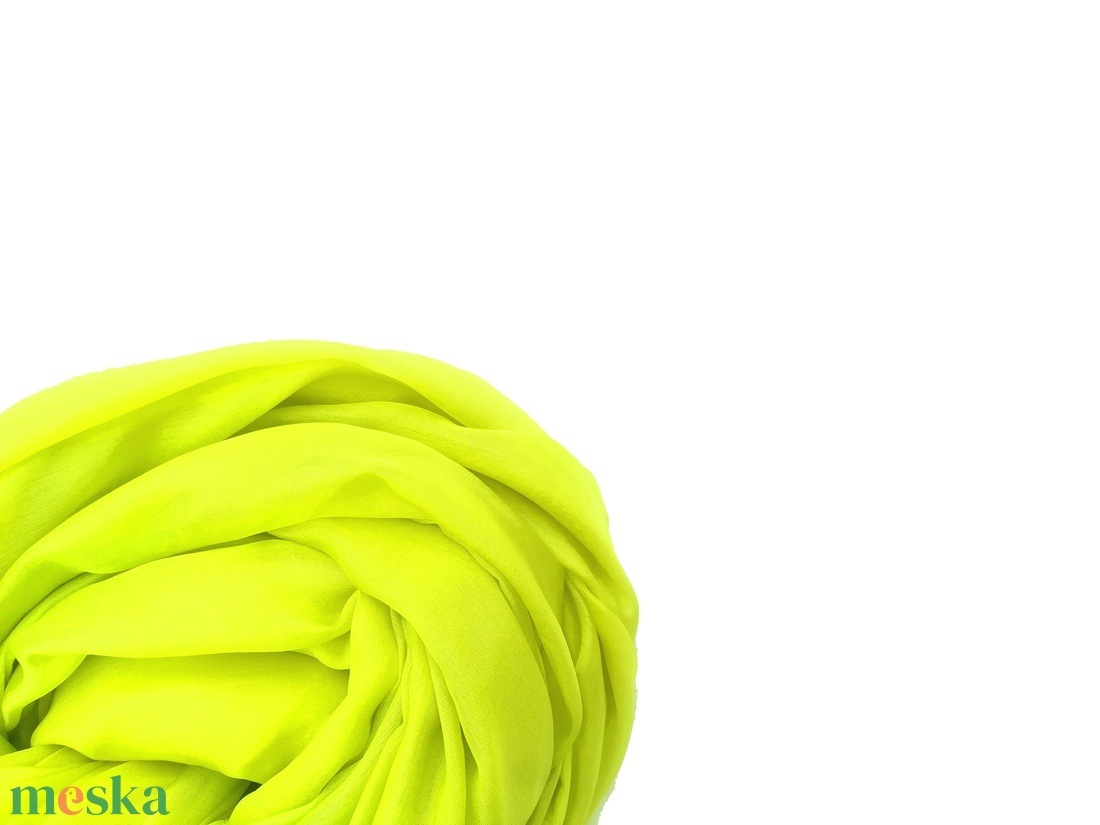 sárgás zöld selyemsál STÓLA méretben - ruha & divat - sál, sapka, kendő - stóla - Meska.hu