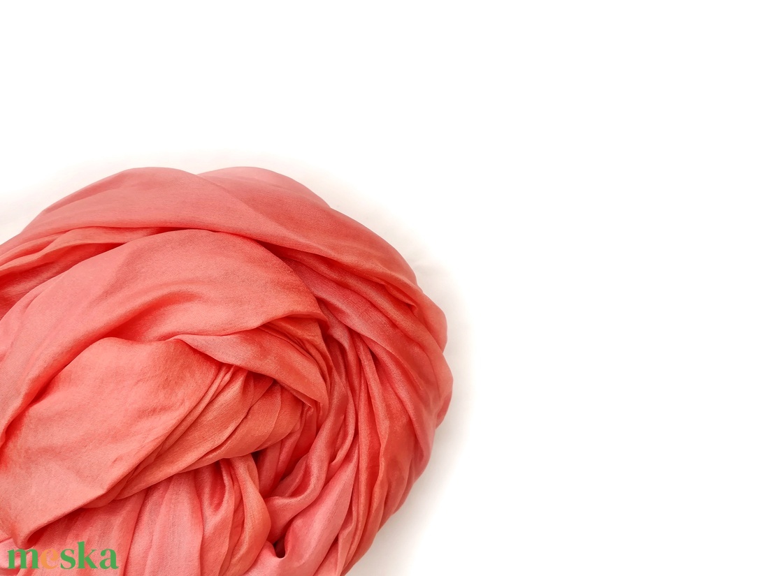 lazac selyemsál STÓLA méretben - ruha & divat - sál, sapka, kendő - sál - Meska.hu