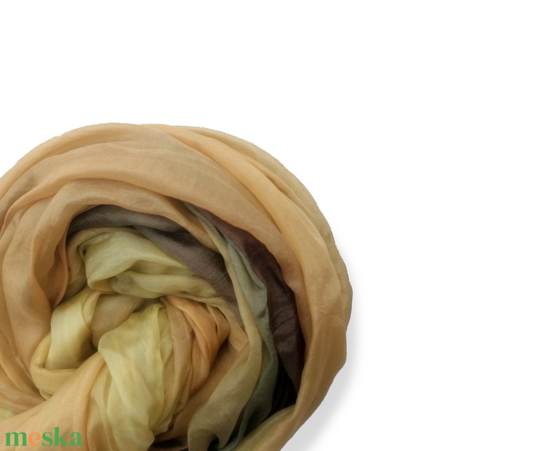 séta a parkban  selyemsál STÓLA méretben - ruha & divat - sál, sapka, kendő - sál - Meska.hu