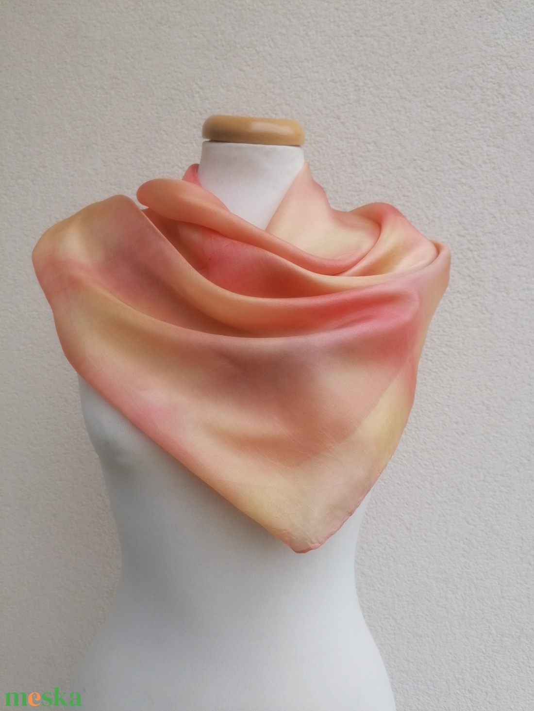 szimfónia selyemkendő 90x90cm - ruha & divat - sál, sapka, kendő - kendő - Meska.hu