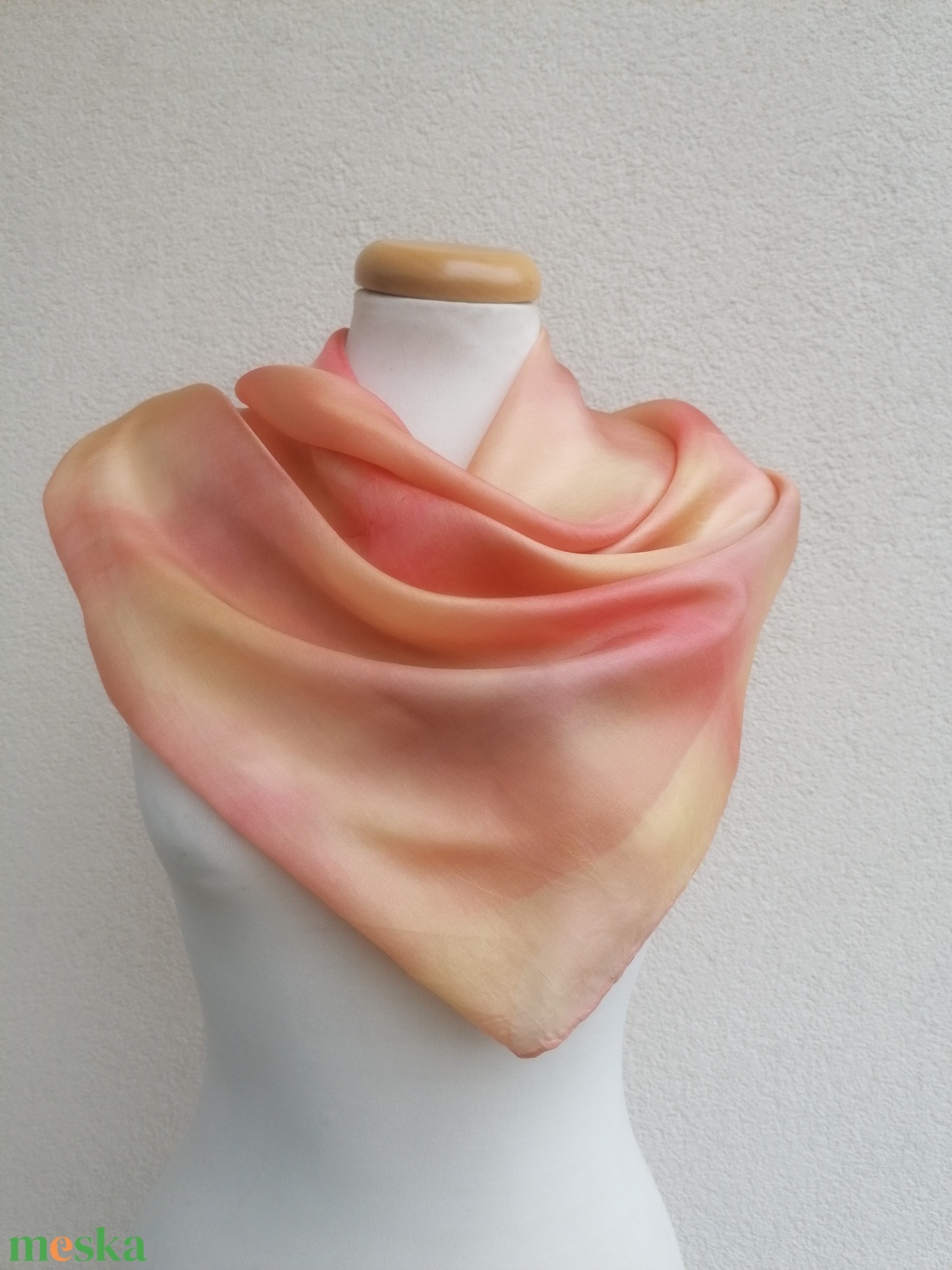 szimfónia selyemkendő 90x90cm - ruha & divat - sál, sapka, kendő - kendő - Meska.hu