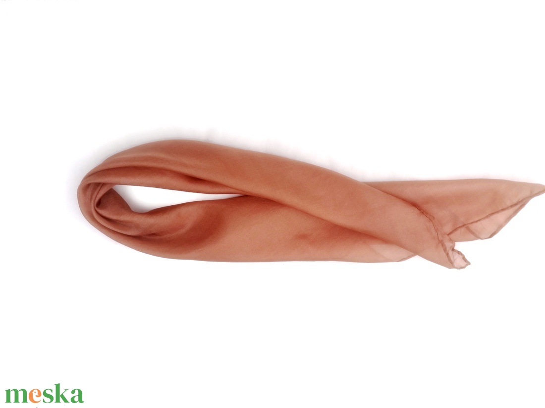 terra kis selyemkendő 55x55cm - ruha & divat - sál, sapka, kendő - kendő - Meska.hu