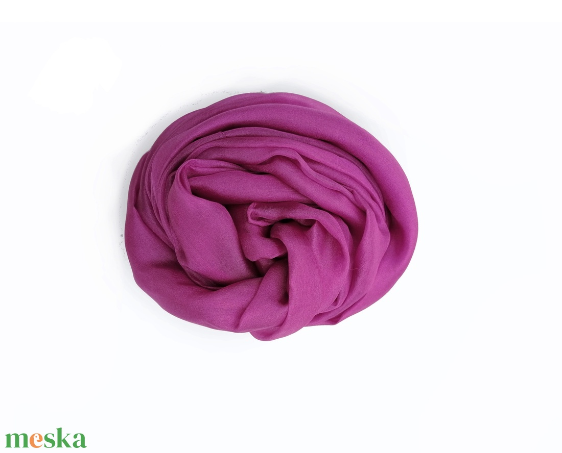 bíbor lila selyemsál - ruha & divat - sál, sapka, kendő - sál - Meska.hu