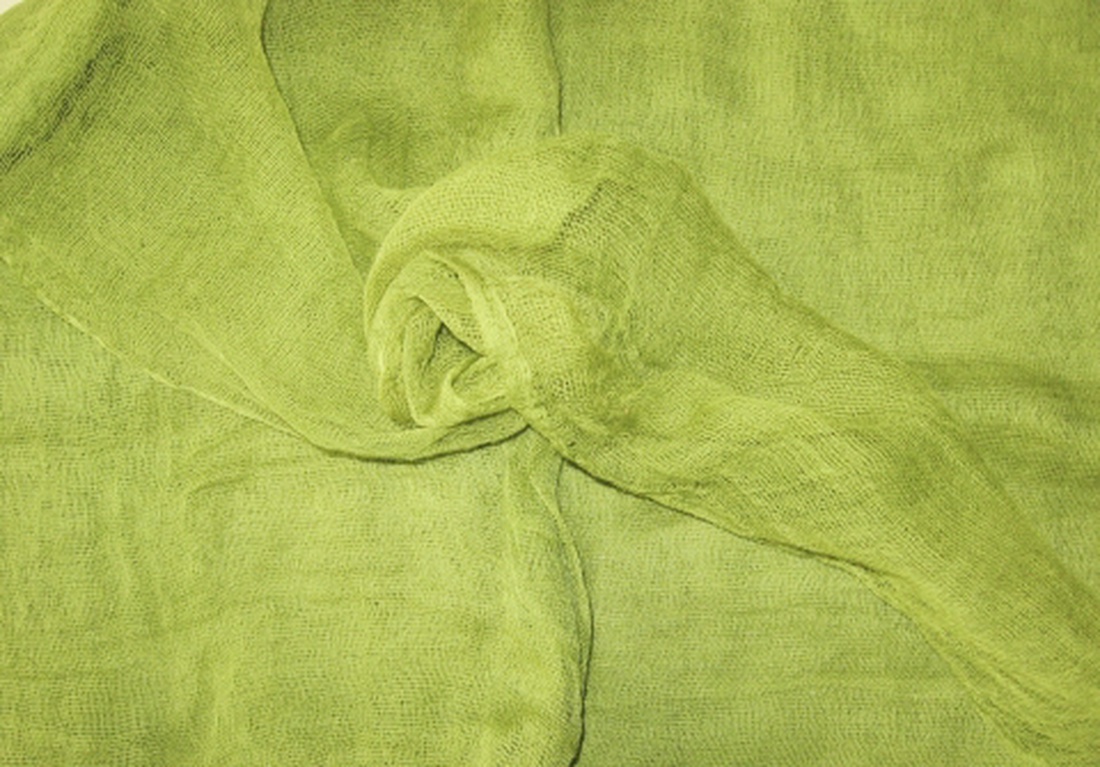 tavaszváró pasztellzöld géz-sál -  - Meska.hu