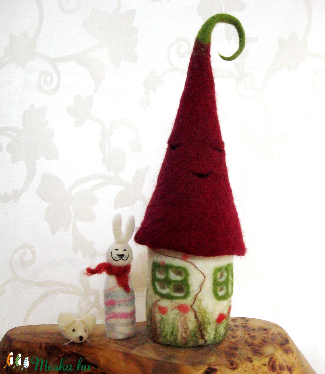 iciri-piciri nemezelt házikó-lámpa -  - Meska.hu