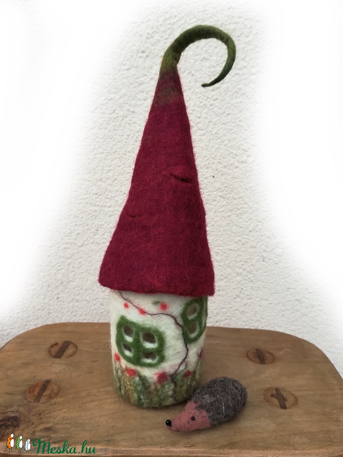 iciri-piciri házacska nemezelt házikó hangulatlámpa -  - Meska.hu