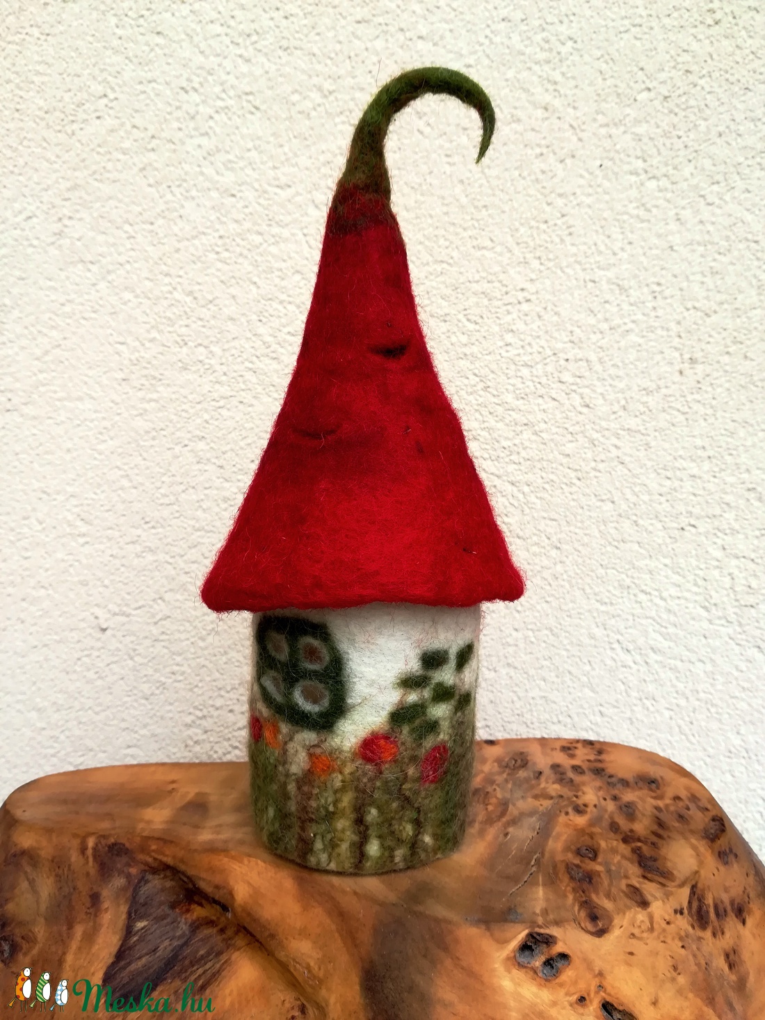 iciri-piciri házacska nemezelt házikó hangulatlámpa -  - Meska.hu