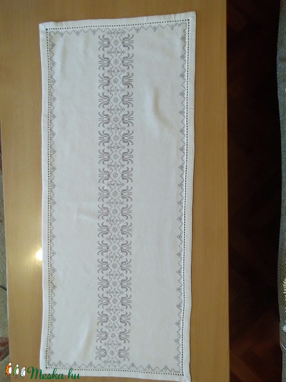 Tulipán mintás asztali futó - otthon & életmód - lakástextil - Meska.hu