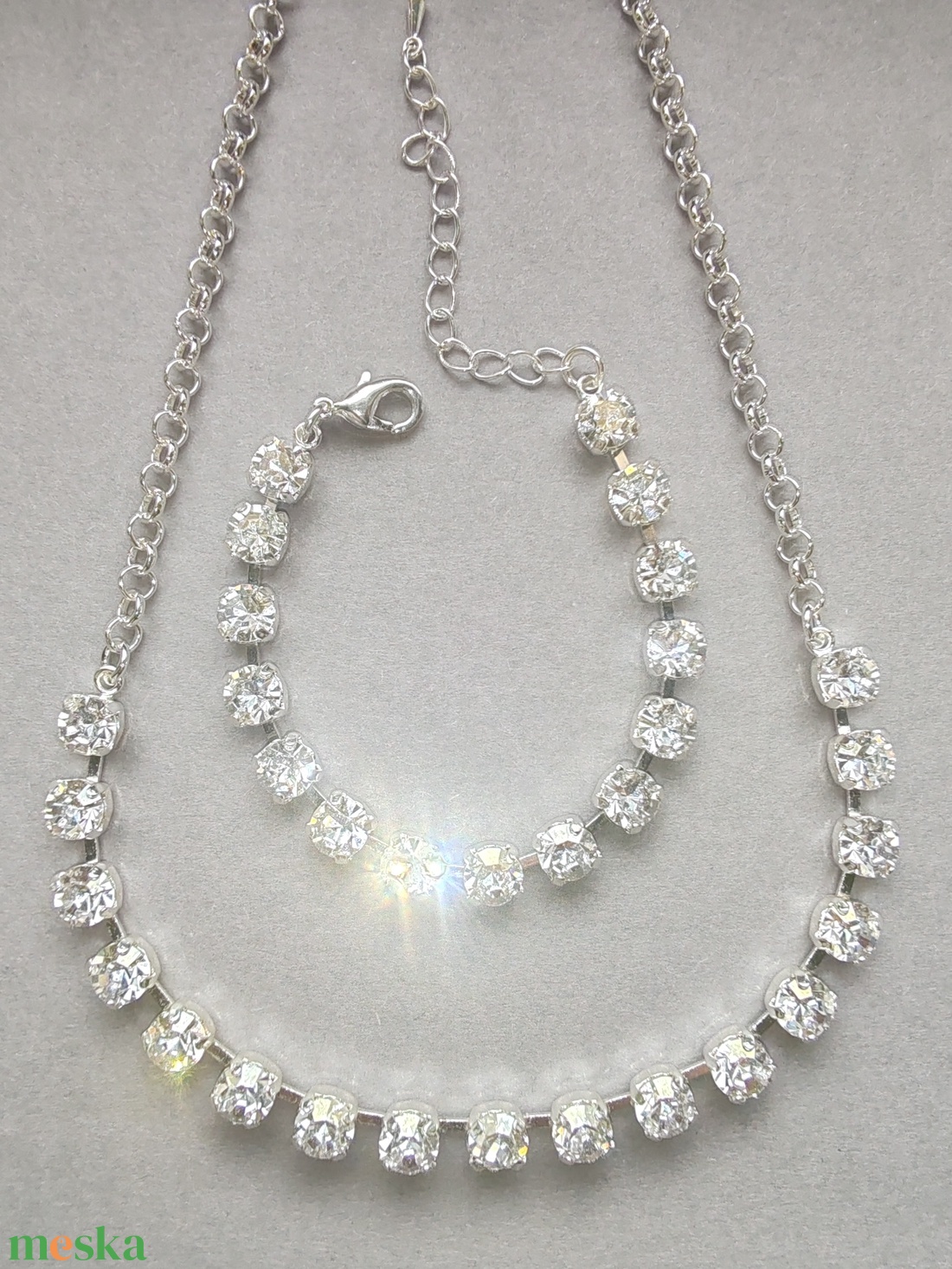 Crystal Pure kristály karkötő  - ékszer - karkötő - karperec - Meska.hu