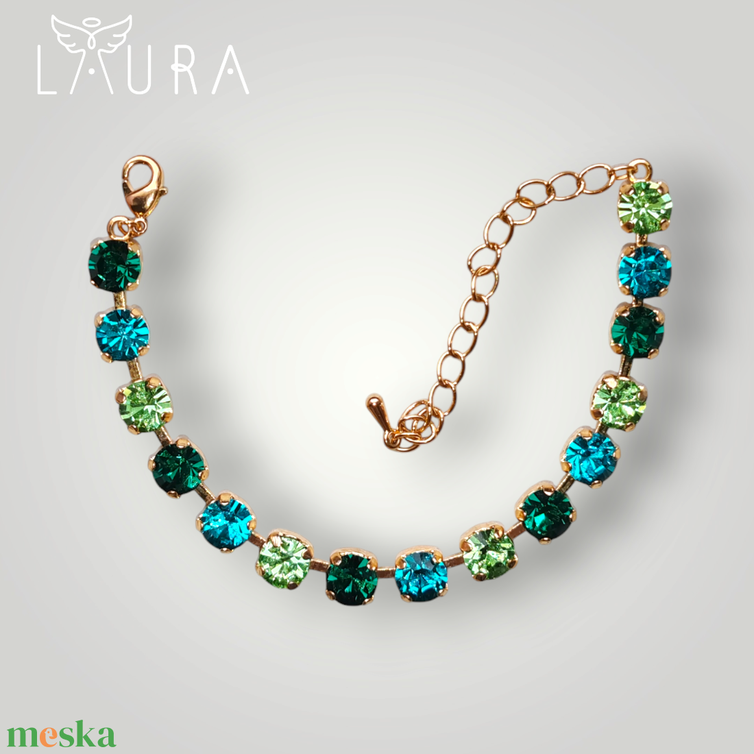Emerald, peridot, zircon blue kristály karkötő - ékszer - karkötő - karperec - Meska.hu Emerald, peridot, zircon blue kristály karkötő - ékszer - karkötő - karperec - Meska.hu