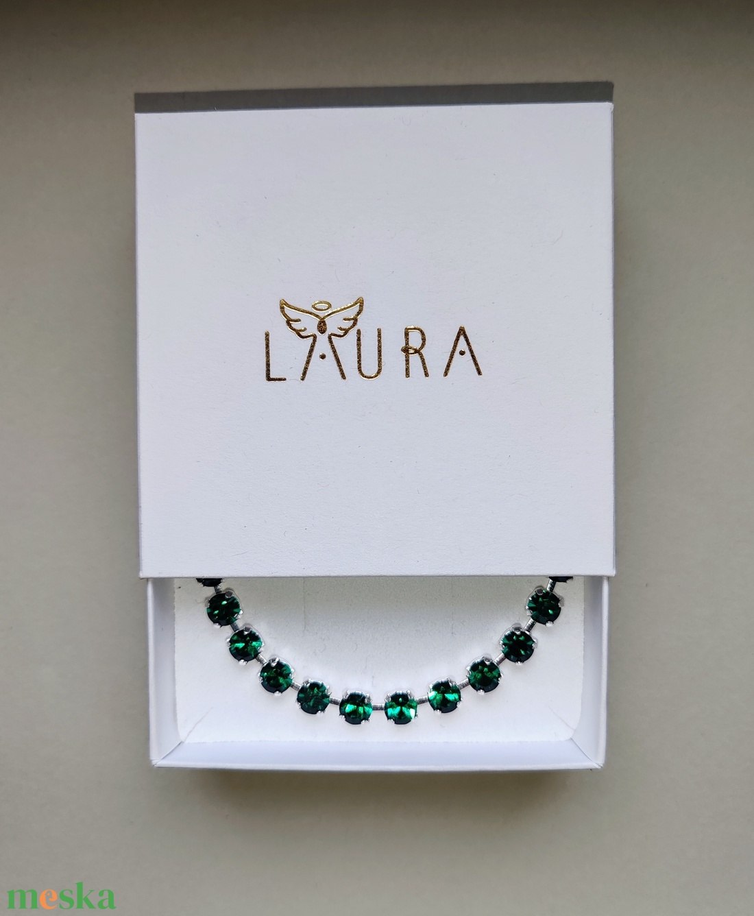 Emerald zöld kristály karkötő - ékszer - karkötő - karperec - Meska.hu Emerald zöld kristály karkötő - ékszer - karkötő - karperec - Meska.hu
