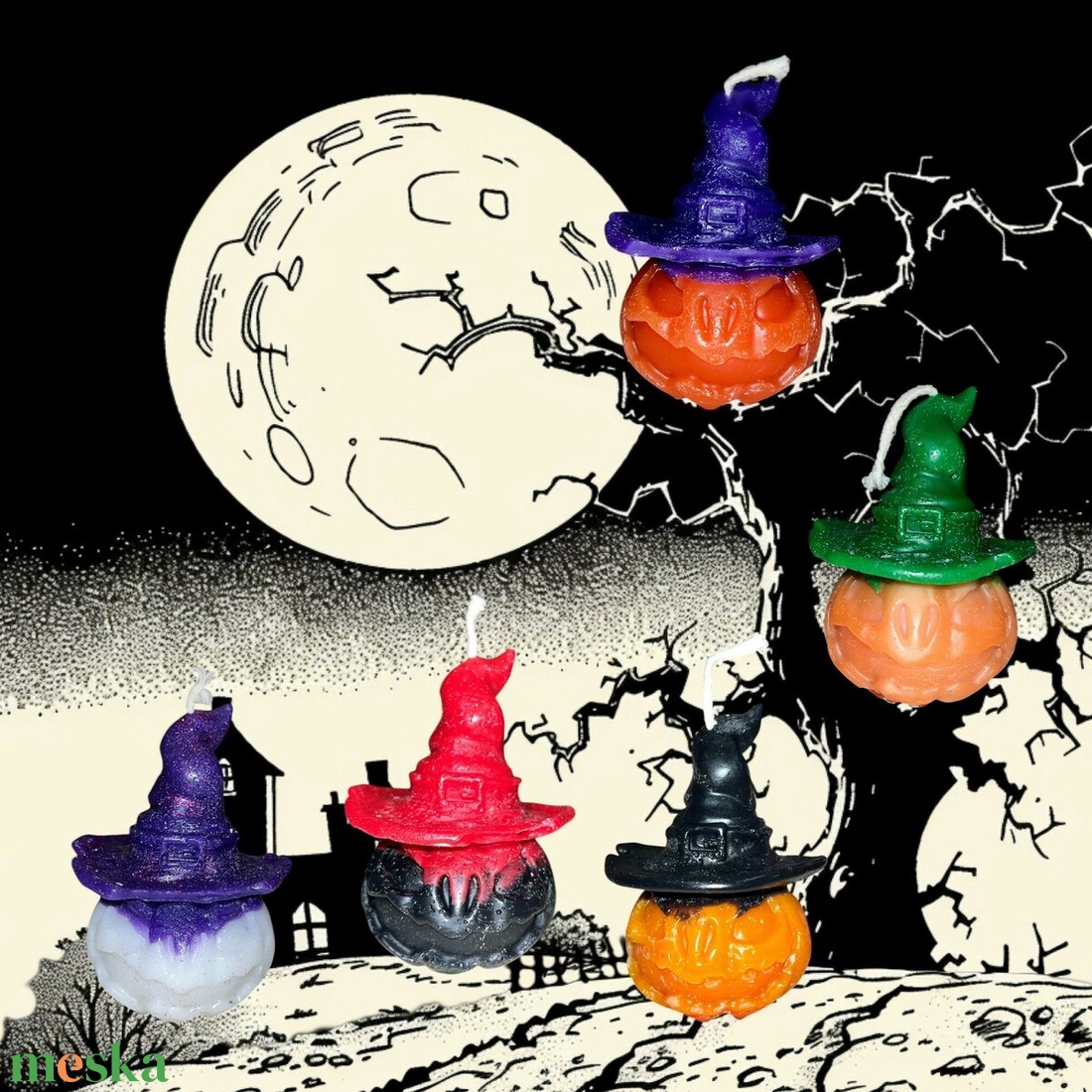 Kalapos halloweeni tök gyertya - esküvő - dekoráció - gyertya & gyertyatartó - Meska.hu Kalapos halloweeni tök gyertya - esküvő - dekoráció - gyertya & gyertyatartó - Meska.hu