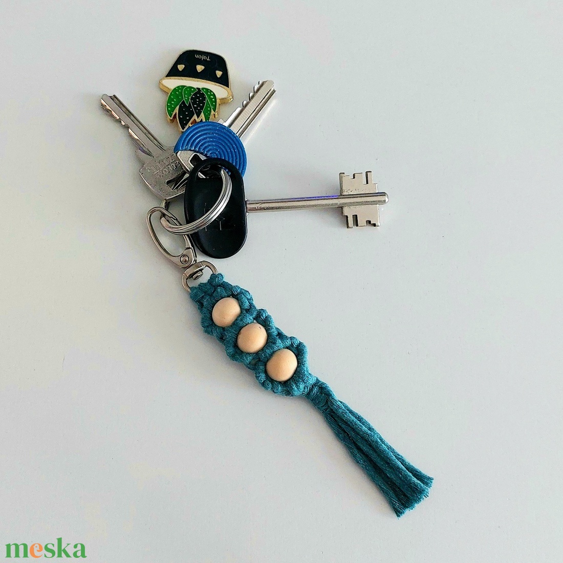Makramé kulcstartó/táskadísz - Perle - teal mini - táska & tok - kulcstartó & táskadísz - táskadísz - Meska.hu Makramé kulcstartó/táskadísz - Perle - teal mini - táska & tok - kulcstartó & táskadísz - táskadísz - Meska.hu