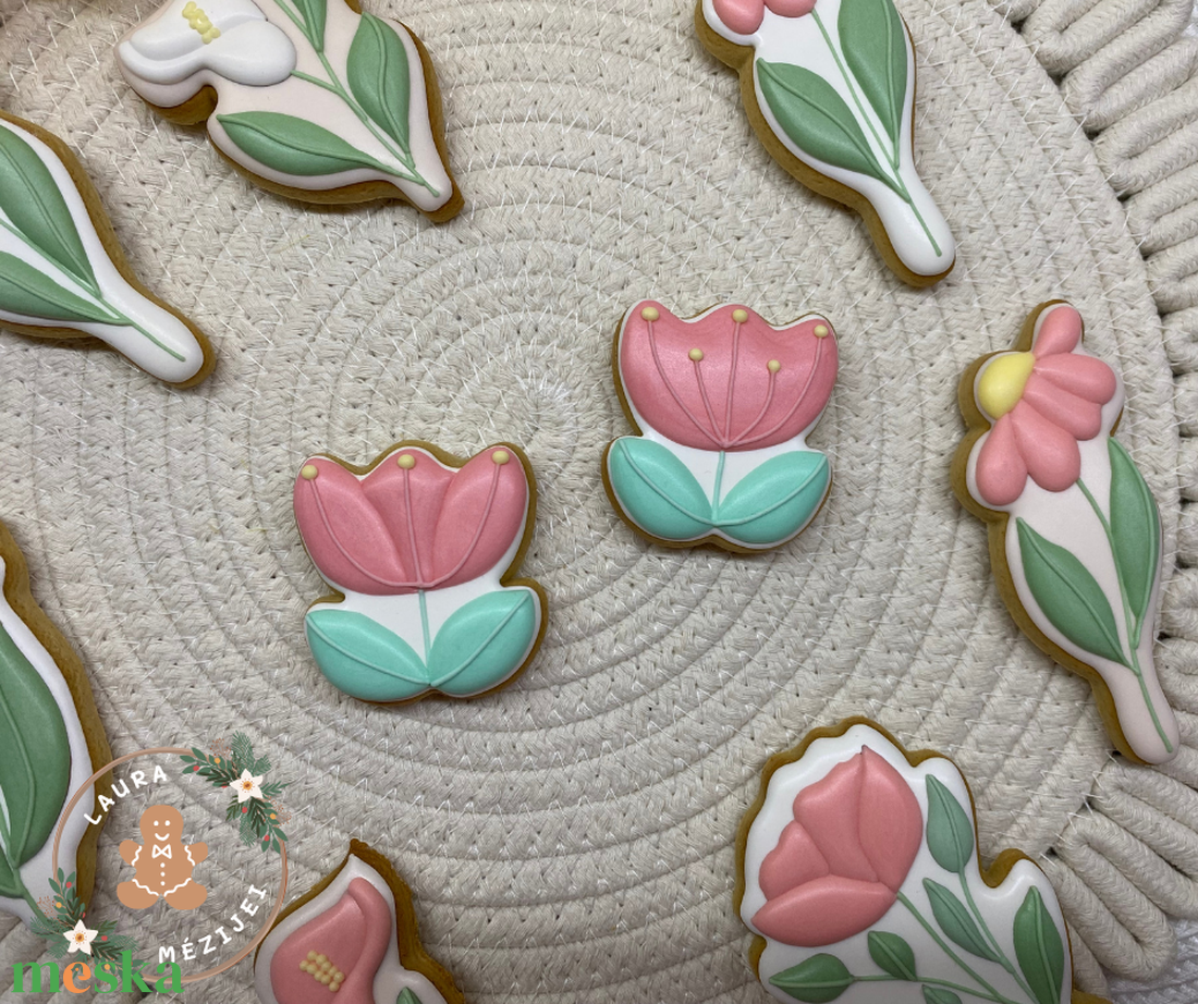 Mézeskalács virág - otthon & életmód - dekoráció - dísztárgy - Meska.hu