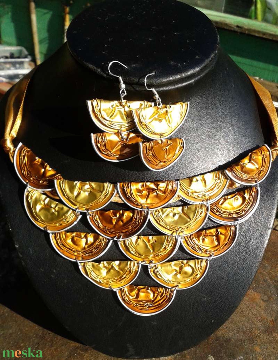 Nespresso kávékapszula ékszerszett arany és bronz kapszulákból - ékszer - ékszerszett - Meska.hu Nespresso kávékapszula ékszerszett arany és bronz kapszulákból - ékszer - ékszerszett - Meska.hu