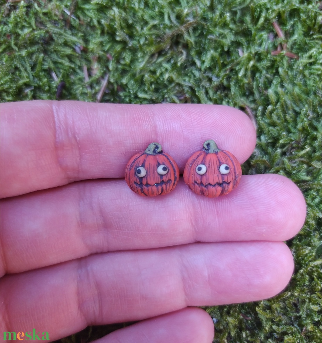 Vicces, bolondos tök formájú fülbevaló, Halloween fülbevaló, bedugós fülbevaló, őszi ékszer - ékszer - fülbevaló - pötty fülbevaló - Meska.hu Vicces, bolondos tök formájú fülbevaló, Halloween fülbevaló, bedugós fülbevaló, őszi ékszer - ékszer - fülbevaló - pötty fülbevaló - Meska.hu