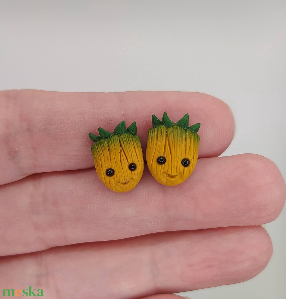 Baby Groot bedugós fülbevaló - ékszer - fülbevaló - pötty fülbevaló - Meska.hu Baby Groot bedugós fülbevaló - ékszer - fülbevaló - pötty fülbevaló - Meska.hu